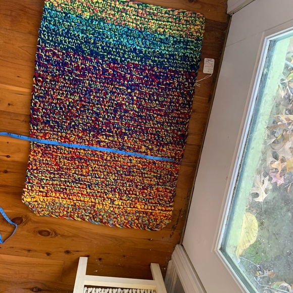 Multicolor Crochet Rug - Picture 3 of 3